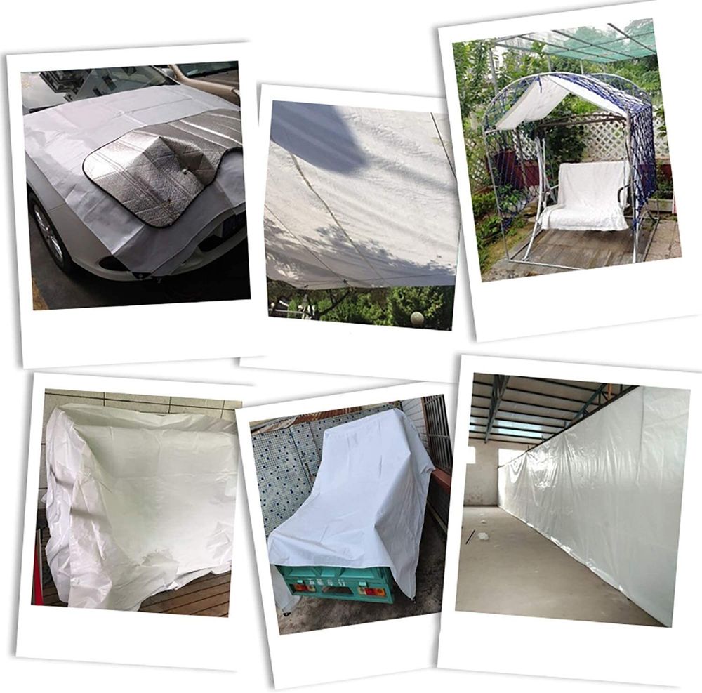 Тент полипропиленовый 10х12 от дождя и снега, затеняющий 100г./м2 (серый)