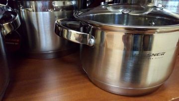 Набір каструль 8 предметів Vissner VS 10810 (2,1 л. 2,9 л. 3,9 л. 6,5 л.)