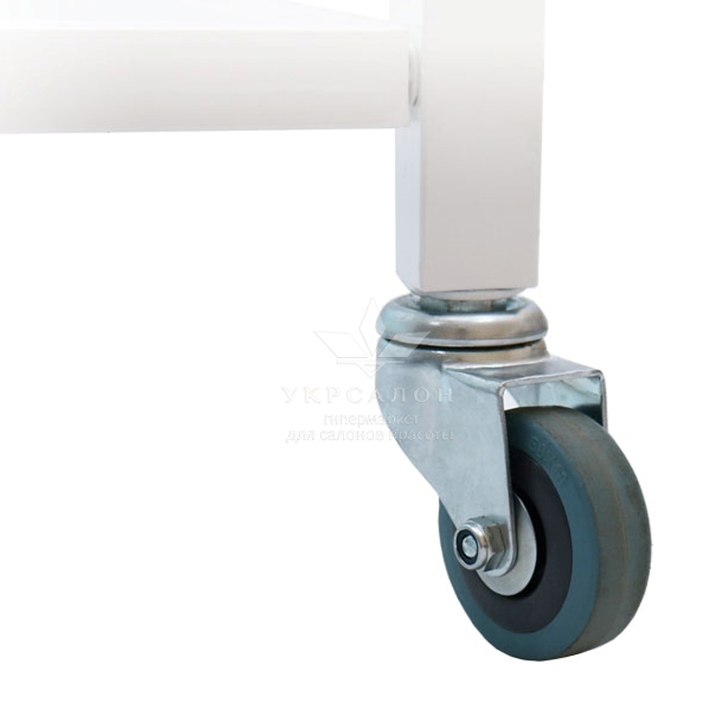 Косметологическая тележка стекло R-4v white