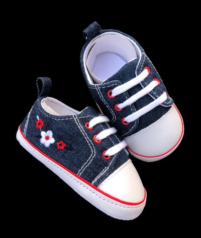 Пінетки-кеди, джинс ТМ «OVS» (р. 19 - 12 см)