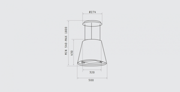 Витяжка ELICA JUNO WH/F/50