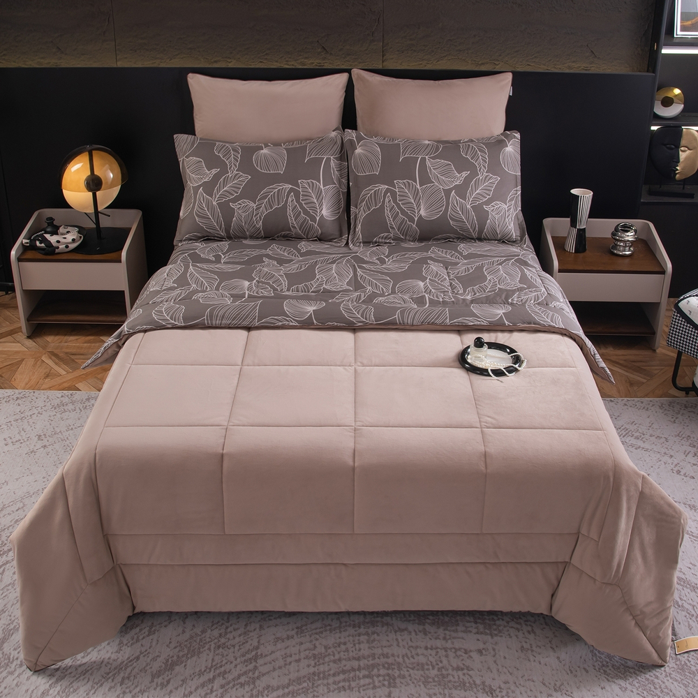 Комплект постельного белья Сатин Velouria Luxe с Одеялом VL007