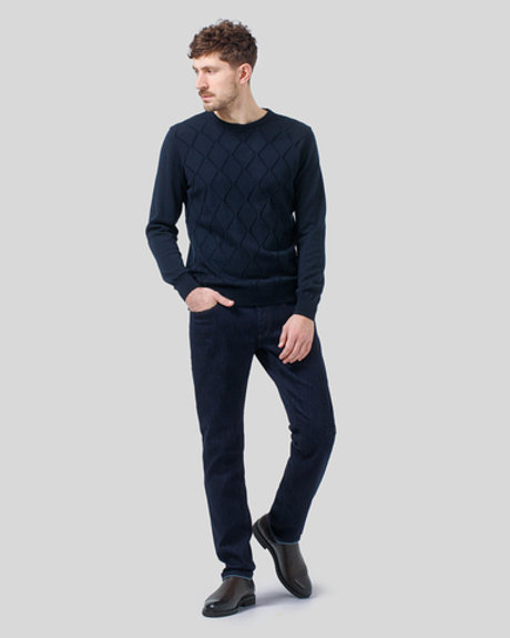 Джинси чоловічі Slim Fit темно-сині (арт. 8862300606)