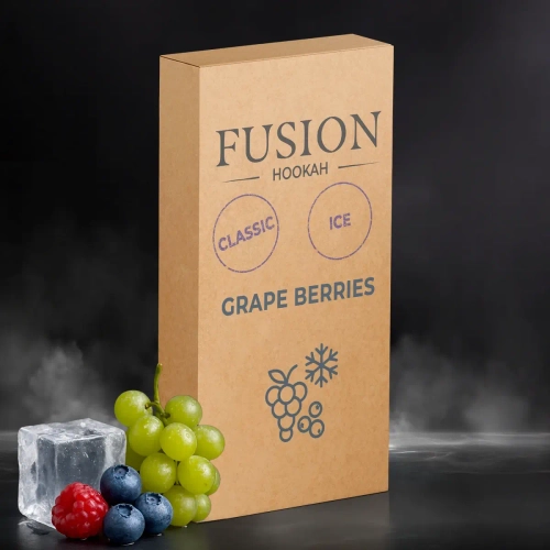 Табак для кальяна Fusion Classic Grape Berries Ice (Фьюжин Классик Виноградная Ягоды Айс) 100г