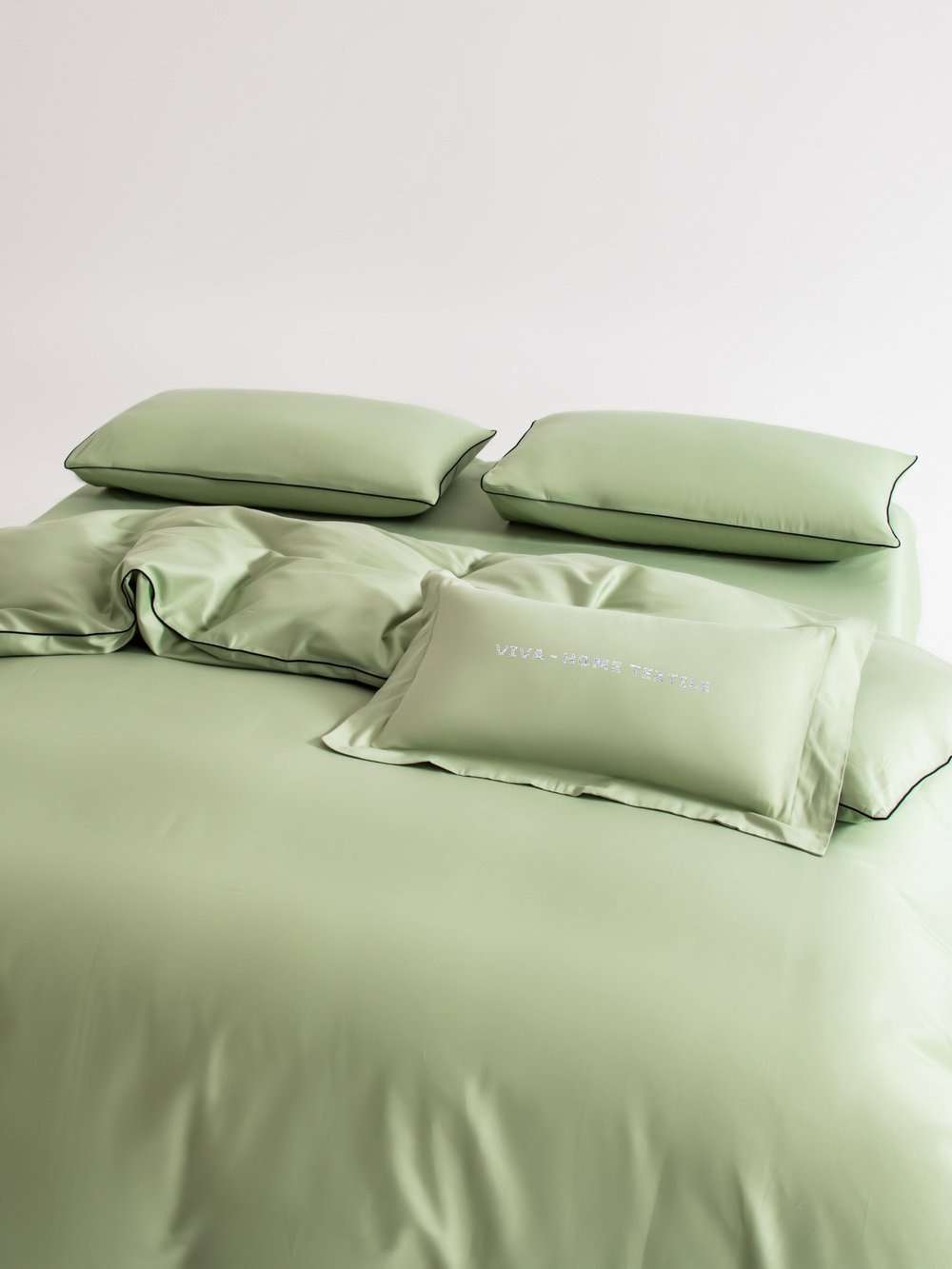 Комплект постельного белья Однотонный Сатин Элитный OCE012