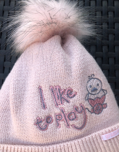 Шапочка "I like to play", акрил ТМ "Grans" (р. 38-40)