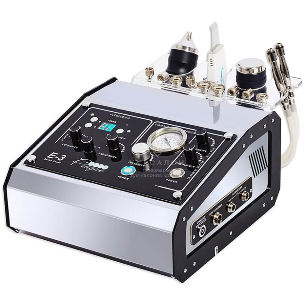 Аппарат многофункциональный E-3 3 в 1 (Уз терапия, алмазная дермабразия, уз-скрабер)