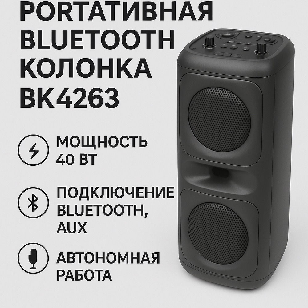 Портативная Bluetooth колонка BK4263