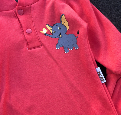 Комплект 2в1: боді з довгим руковом, штани "Слоник", бавовна "Aist"