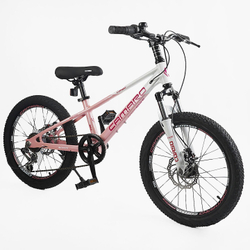 Детский спортивный велосипед 20 дюймов Corso Camaro магниевый, оборудование Shimano