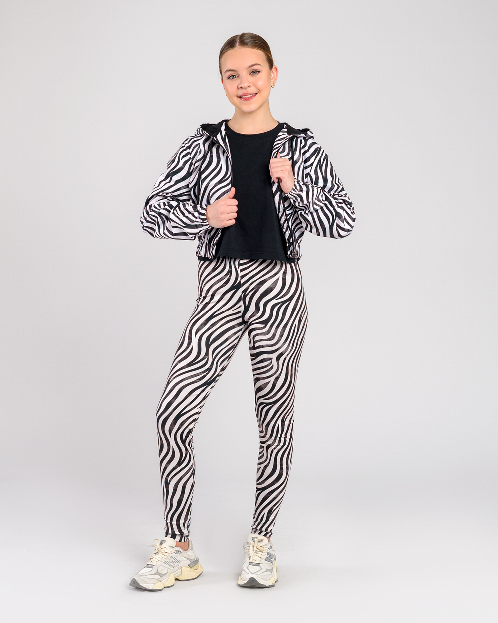 Вітрівка для дівчинки з принтом Zebra (арт. 3722500103)