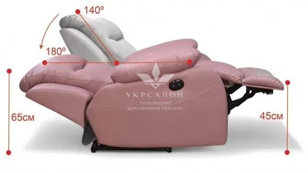 Кресло-реклайнер для лешмейкера Ontario-180 с электроприводом