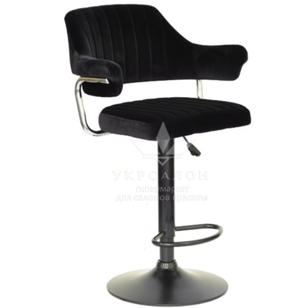 Стілець для візажу Jef velor black