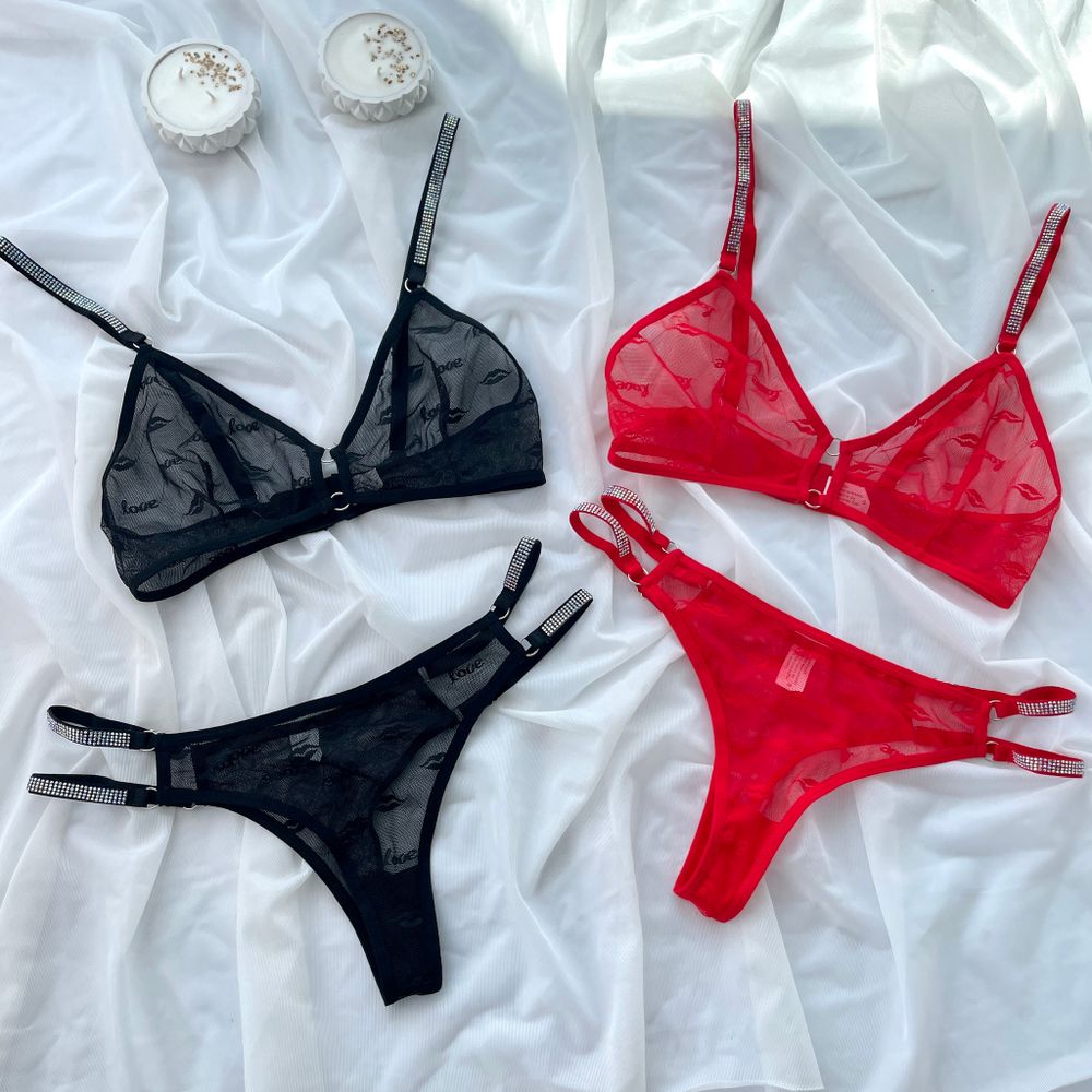 Комплект сітка з стразами