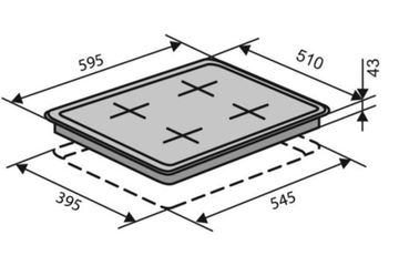Варильна поверхня газова VENTOLUX HG640-T1G CEST (BLACK)