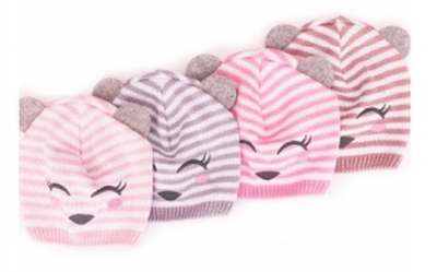 Шапочка "Мишеня", акрил, люрекс ТМ "Alex" (р. 44-48)