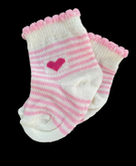 Шкарпетки "Полуничка", котон ТМ "Karatepe socks" (0-6 міс)