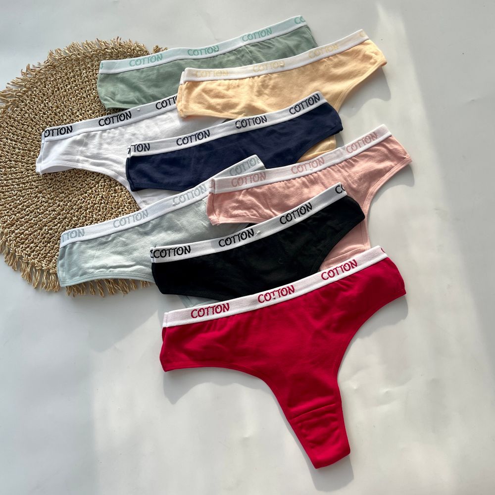 Стрінги з широкою резинкою з написом