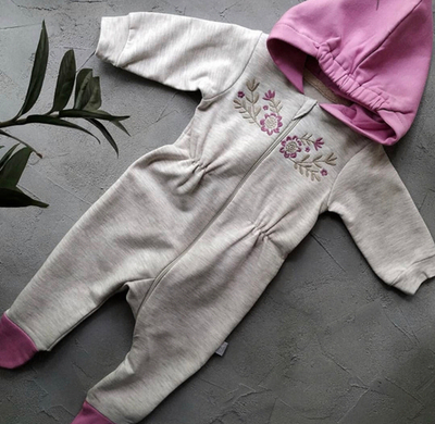 Ромпер, двунитка з начосом "Bebetto" (62 см)