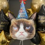 кульки на день народження для чоловіка сумний кіт