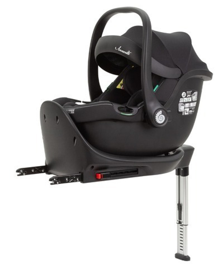Автокрісло-переноска дитяче Carrello Ammonite CRL-8803 Absolute Black i-Size + база
