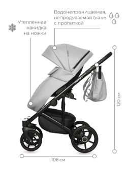 Универсальная коляска 2 в 1 Riko Ozon