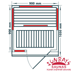 Инфракрасная сауна Solo Prima тип1 (1 взрослый + ребенок)