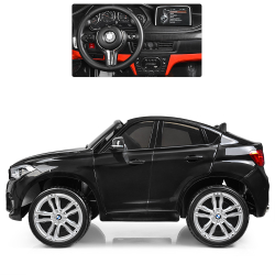 Детский двухместный электромобиль джип BMW X6M "WeKids Cars"