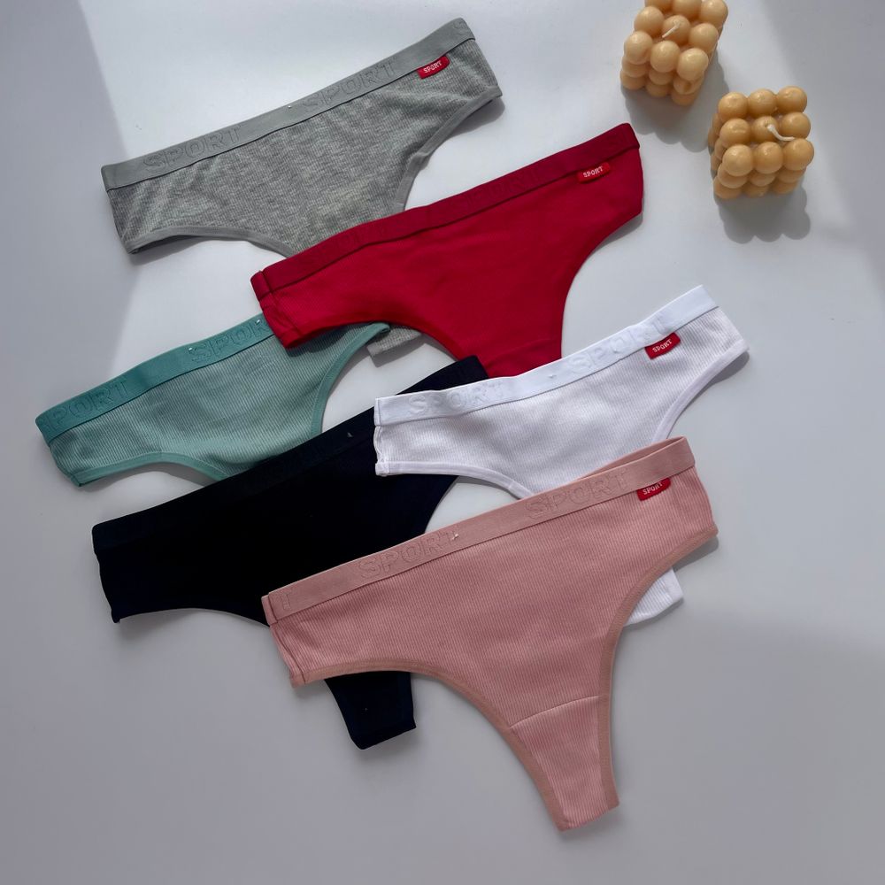 Спортивні стрінги на широкій резинці