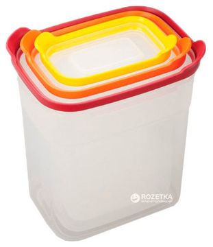 Набір прямокутних харчових контейнерів Joseph Joseph Nest 3 шт (81013)