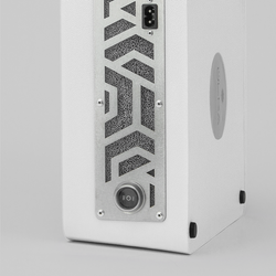 Вытяжка для маникюра настольная Ulka Pemium с фильтром, цвет белый (сетка металлик)