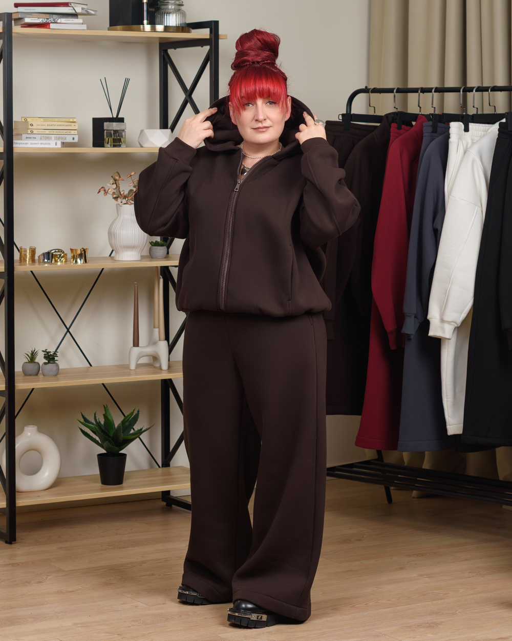 Худі жіночий коричневого кольору (арт. 7752500102)