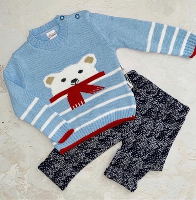 Костюм 2в1: світшот, штани "Ведмедик", акрил, вовна ТМ "Donino"