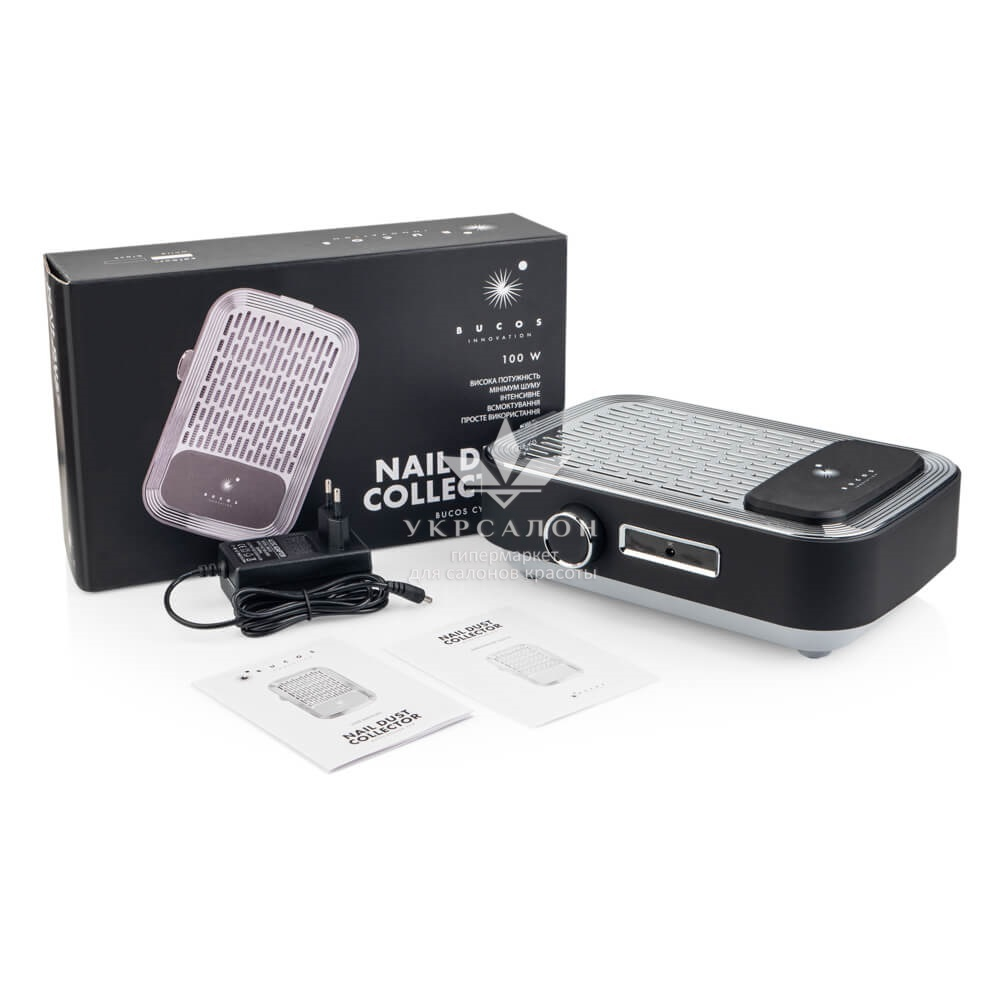 Вытяжка для маникюра с Hepa фильтром и аккумулятором Bucos Cyclone V3-B Black (оригинал)