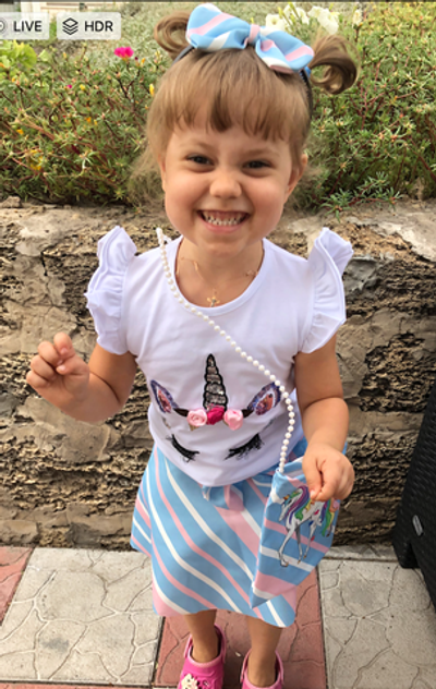 Костюм 4в1: футболка, спідниця, сумочка, обруч "Єдиноріжка", бавовна, масло ТМ "Disney"