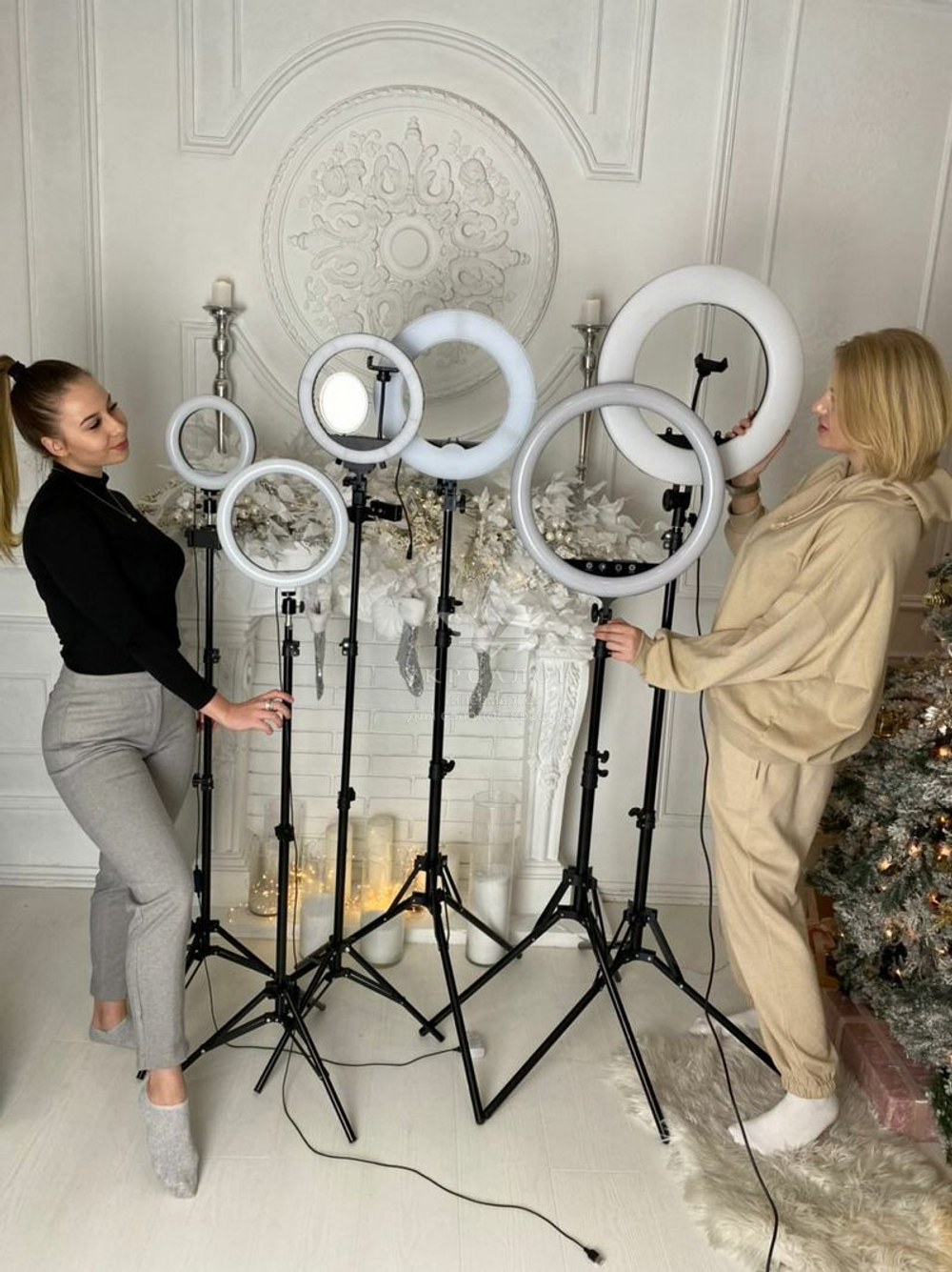 Кольцевая лампа Elexy 33 RGB c функцией работы от повербанка