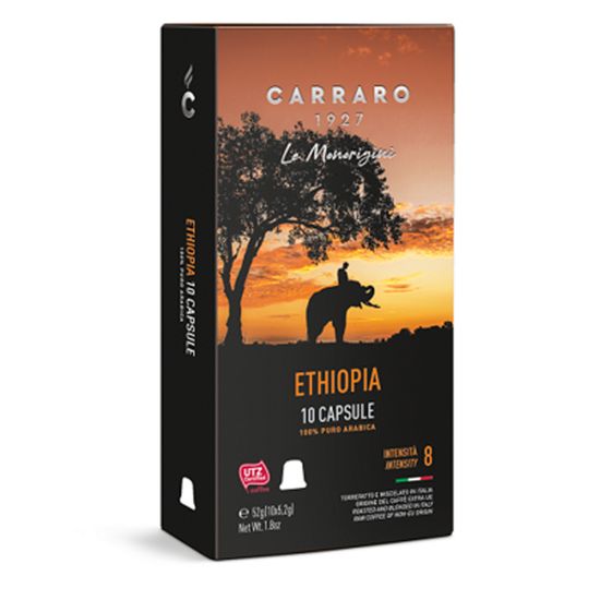 Кофе в капсулах Nespresso Carraro Aluminium Ethiopia 10шт