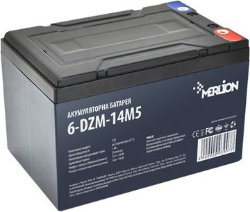 Акумулятор для моторойлерів Merlion 12V 14AH (6-DZM-14)