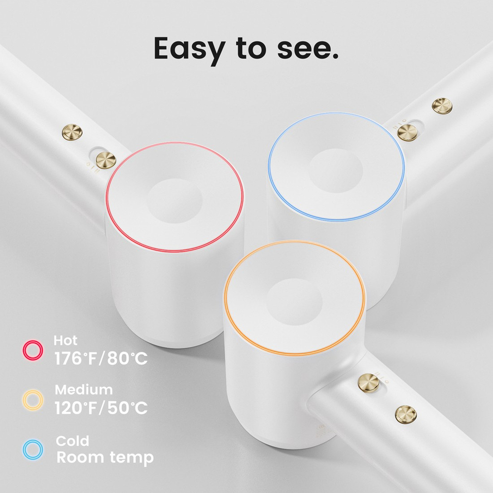 Комплект фен Laifen Swift Premium профессиональный с сумкой, 2 насадки, белый