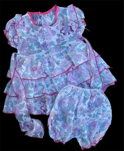 Костюм 2в1: сукня, блумери "Квіточка", шифон ТМ "КАТЛЕН"