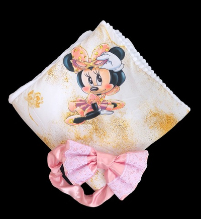 Конверт-плед з бантом, плюш, 80*80 см