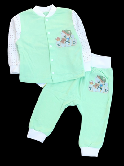 Костюм 2 в 1: кофта, штани "Принт", футер ТМ "Happy ToT"