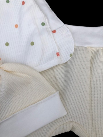 Комплект 3в1: льоля, повзунки, шапочка "Принт", інтерлок ТМ “Happy ТОТ”