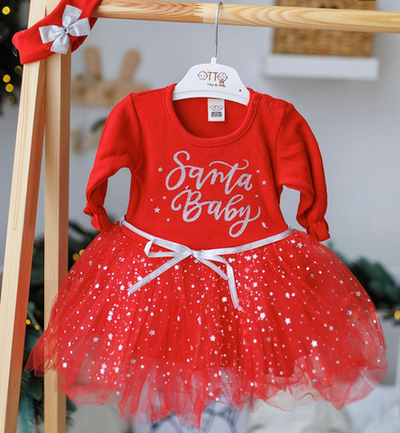 Сукня з пов'язкою "Santa Baby", бавовна, фатін ТМ "Otto"