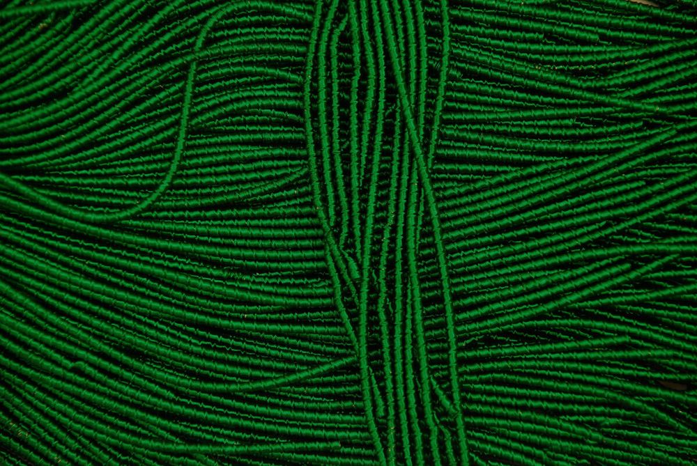 Фігурна канітель&quot;Бамбук&quot; зелена  2,1 мм