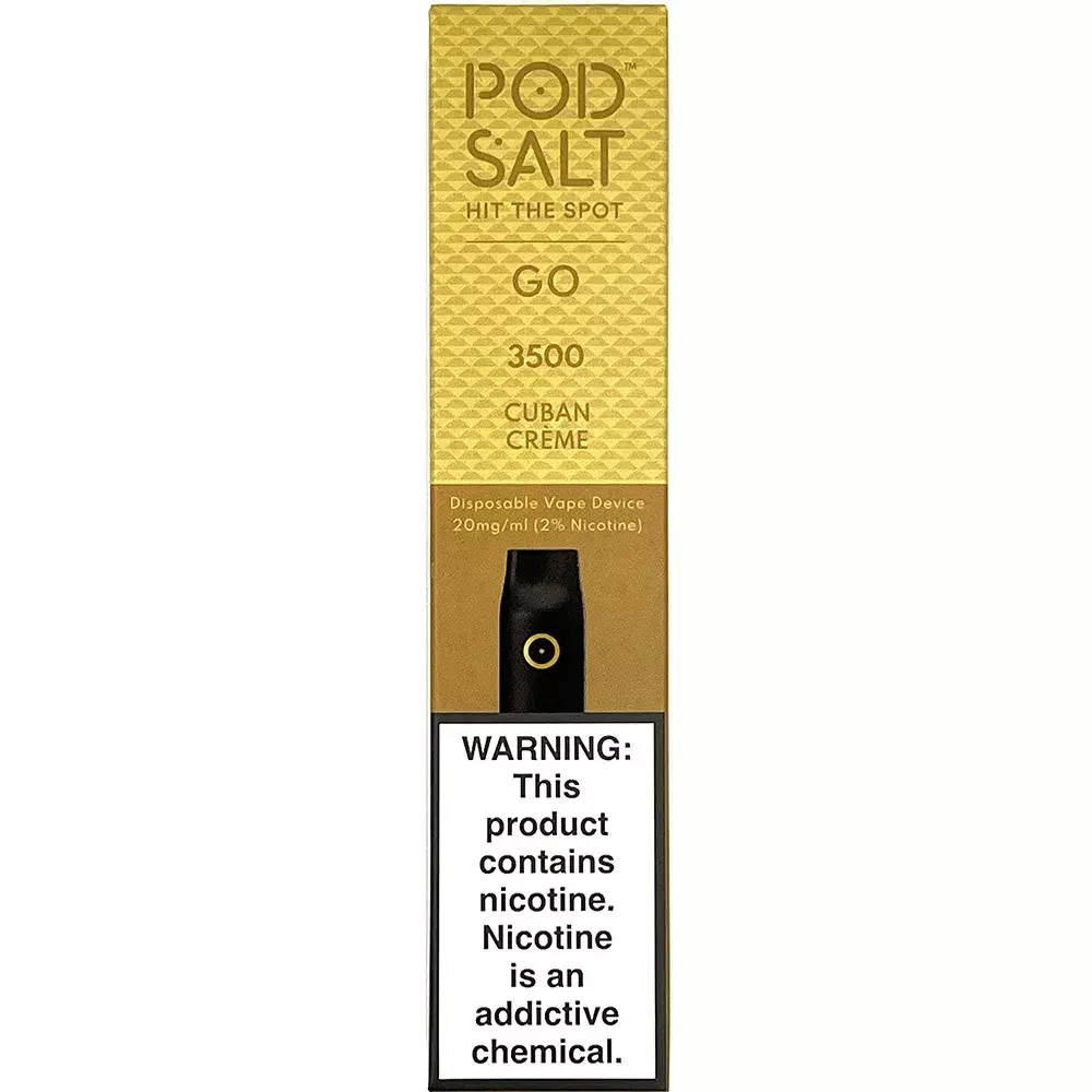 POD SALT GO 3500 - Cuban Crème (2% nic)