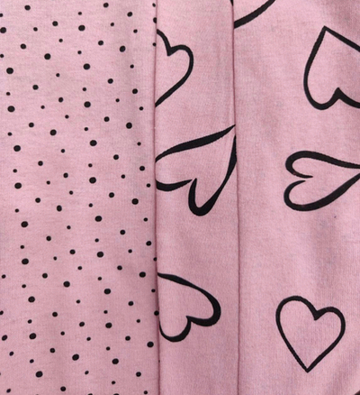 Комплект 2в1, для вагітних і годуючих мам, бавовна: халат, сорочка "Сердечки", бавовна, ТМ "Trico" (розмір S)