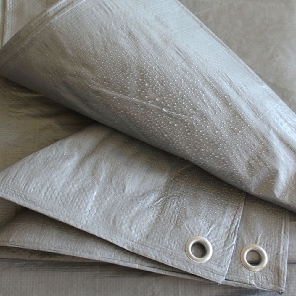 Тент полипропиленовый 4х5 от дождя и снега, затеняющий 100г./м2 (серый)