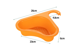 Сливная корзина на раковину оранжевый