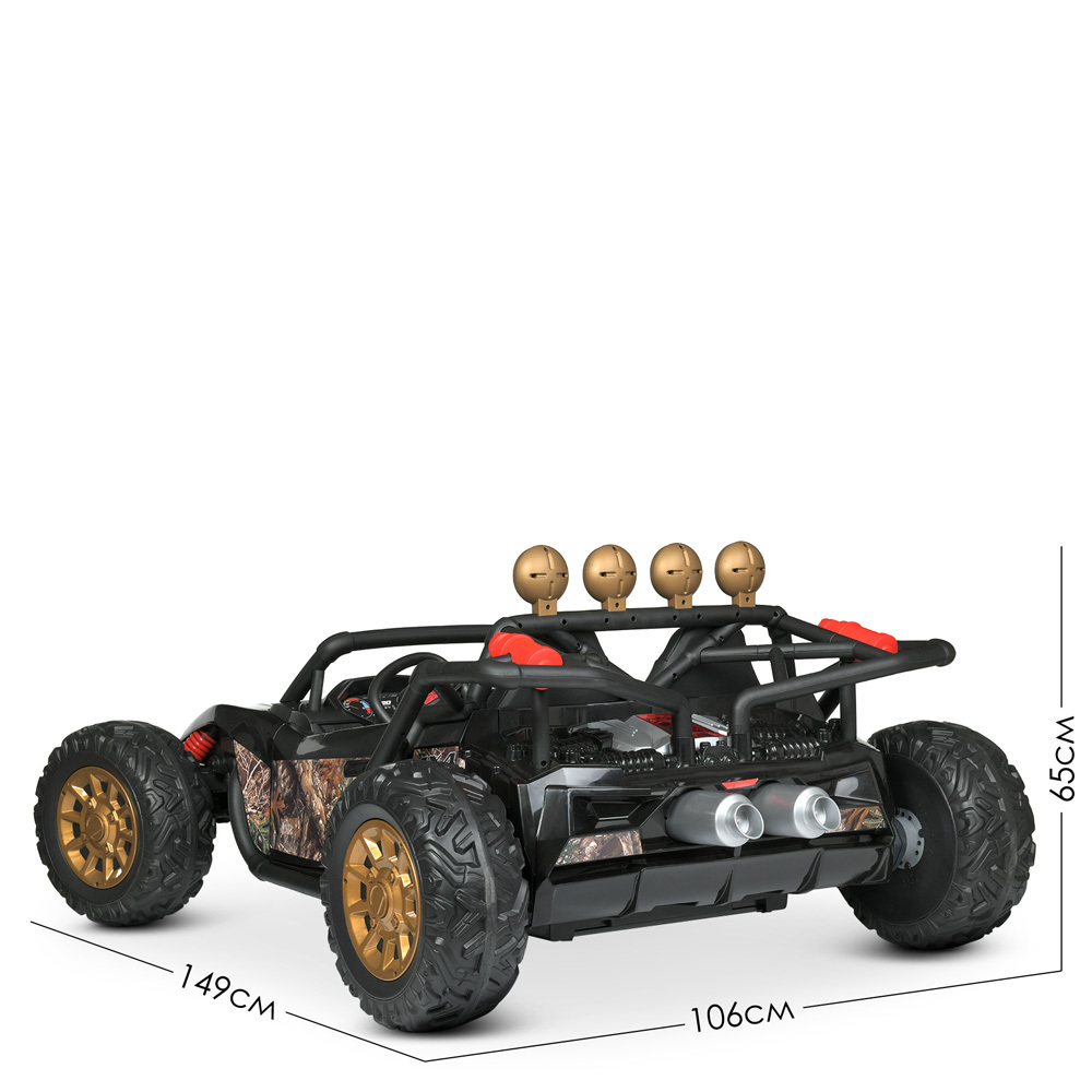 Детский двухместный электромобиль джип багги Bambi JS3168EBLR(24V)